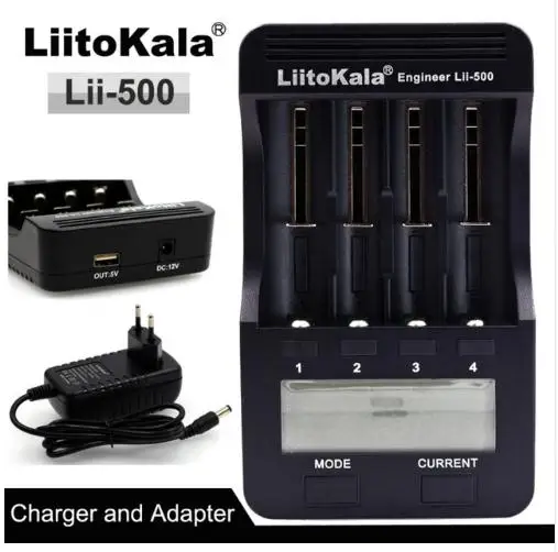 100% Origina Liitokala Lii-500 LCD 3.7 V 18650 18350 18500 14500 26650 1.2 V AA AAA NiMH lithium 18650 batterie Chargeur
100% Origina Liitokala Lii-500 LCD 3.7 V 18650 18350 18500 14500 26650 1.2 V AA AAA NiMH lithium 18650 batterie Chargeur