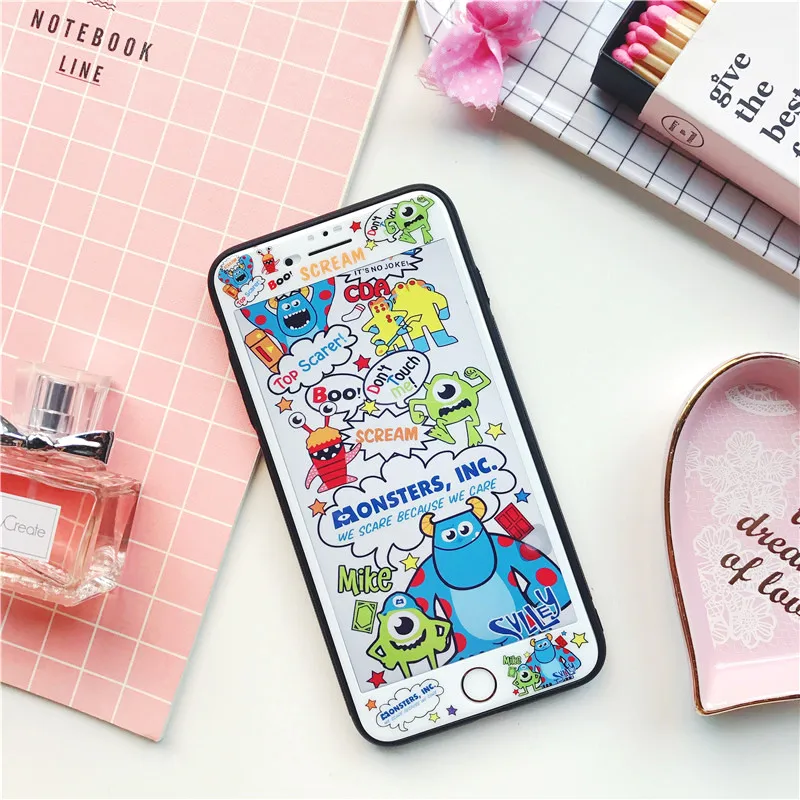 3D Soft Edge Front Screen Protector For iphone 8plus 7plus Cute Cartoon Tempered Glass
3D Soft Edge Front Screen Protector For iphone 8plus 7plus Cute Cartoon Tempered Glass