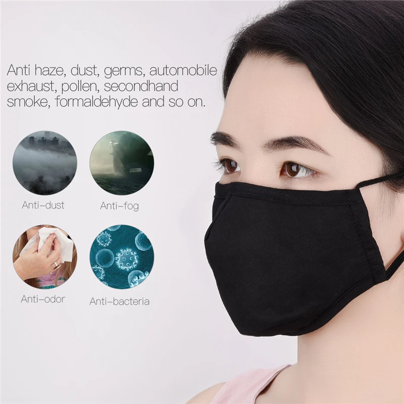 Dust-proof Cotton Adjustable Mouth Mask Windproof Bacteria Proof Flu Mouth Mask Mouth-Muffle with 2pcs Activated Carbon Filter
Dust-proof Cotton Adjustable Mouth Mask Windproof Bacteria Proof Flu Mouth Mask Mouth-Muffle with 2pcs Activated Carbon Filter