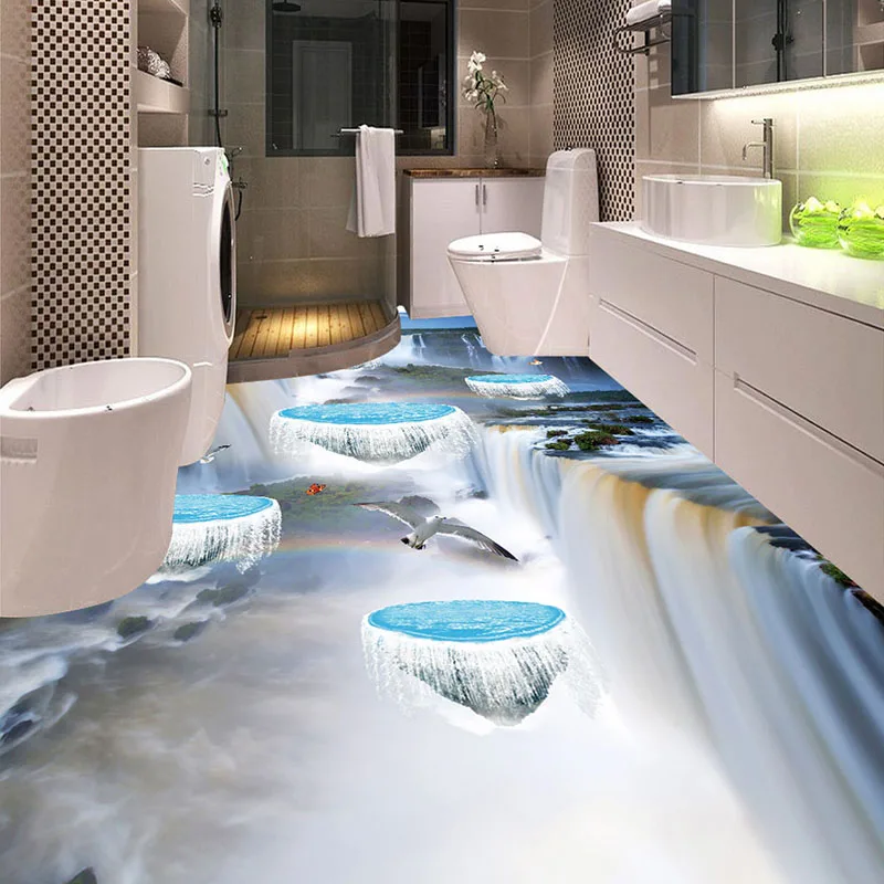 Custom Flooring Photo Wallpaper 3D PVC Bathroom Waterproof Floor Sticker Mural Suspended Island Flying Birds Painting Wallpaper 
Custom Flooring Photo Wallpaper 3D PVC Bathroom Waterproof Floor Sticker Mural Suspended Island Flying Birds Painting Wallpaper
