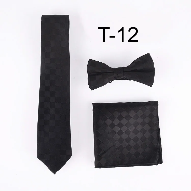 2017 Hot Unique Designer Tie Skinny Black Plaid Neckties Set High Quality Classic Handkerchief with lovely Bow Tie For Adult
2017 Hot Unique Designer Tie Skinny Black Plaid Neckties Set High Quality Classic Handkerchief with lovely Bow Tie For Adult