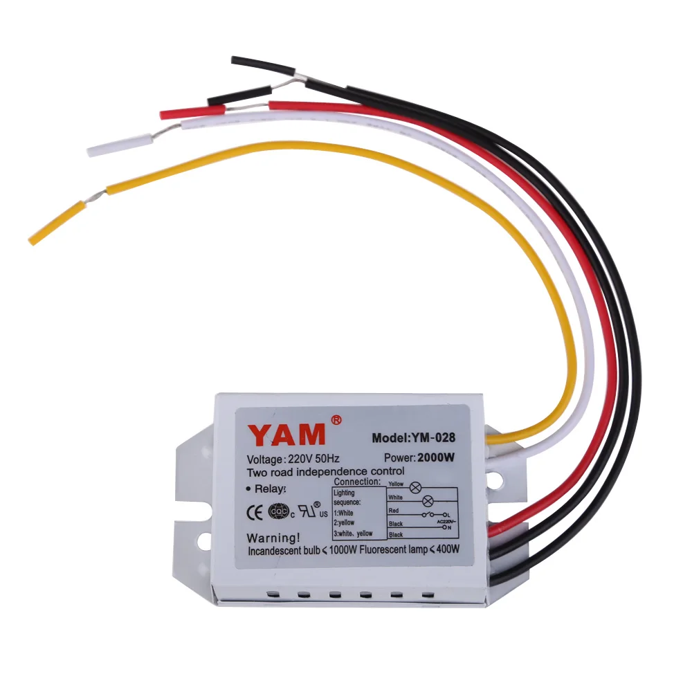 2 Ways Port 220V Light Lamp Digital Switch Light Branching Unit Switch Receiver Transmitter Energy-saving Lighting Accessories
2 Ways Port 220V Light Lamp Digital Switch Light Branching Unit Switch Receiver Transmitter Energy-saving Lighting Accessories