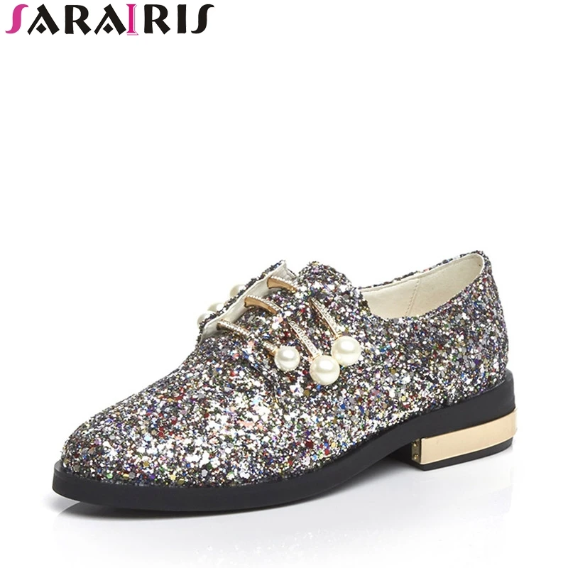 SARAIRIS 2019 Spring Autumn Brand Glitters Med Heels slip-on Pumps Bead Shallow Shoes Woman Large Size 34-42 Date Women Shoe
SARAIRIS 2019 Spring Autumn Brand Glitters Med Heels slip-on Pumps Bead Shallow Shoes Woman Large Size 34-42 Date Women Shoe