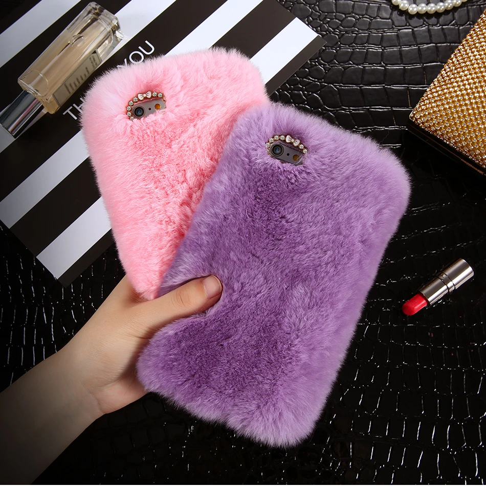 KISSCASE Real Rabbit Fur Case For iPhone 6 6s 7 Case iPhone 7 6s Plus 5S SE Luxury Cute Diamond Cover For Samsung S7 s6 Fundas 5 KISSCASE Real Rabbit Fur Case For iPhone 6 6s 7 Case iPhone 7 6s Plus 5S SE Luxury Cute Diamond Cover For Samsung S7 s6 Fundas 5
