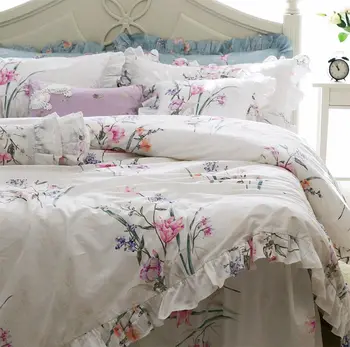 Pastoral floral bedding set, twin full queen king cotton romantic single double home textile bed skirt pillow case quilt cover
Pastoral floral bedding set, twin full queen king cotton romantic single double home textile bed skirt pillow case quilt cover