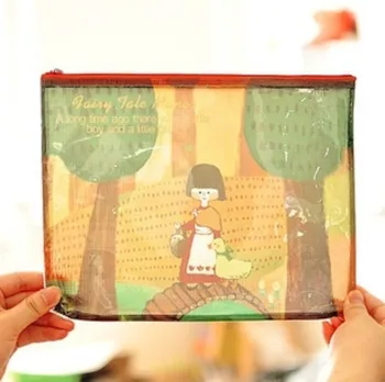 New kawaii garden girl design A4 DIY PVC file folder bag high-capacity folders Stationery 
New kawaii garden girl design A4 DIY PVC file folder bag high-capacity folders Stationery