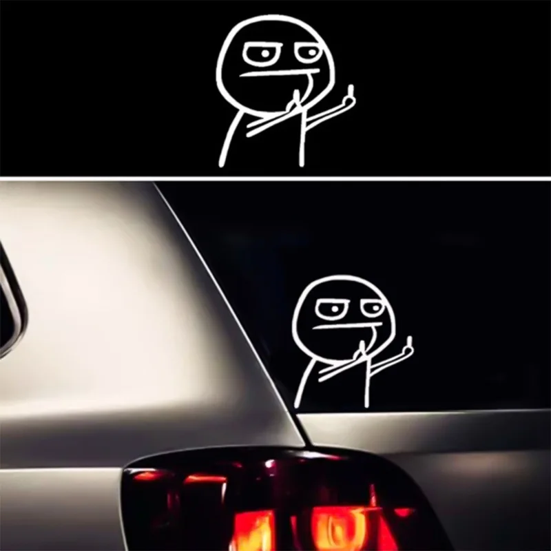 1Pcs Auto Car Cartoon JDM Funny Middle Finger Reflective Vinyl Car Sticker Motorcycle Decal Styling Decor Exterior Accessories
1Pcs Auto Car Cartoon JDM Funny Middle Finger Reflective Vinyl Car Sticker Motorcycle Decal Styling Decor Exterior Accessories