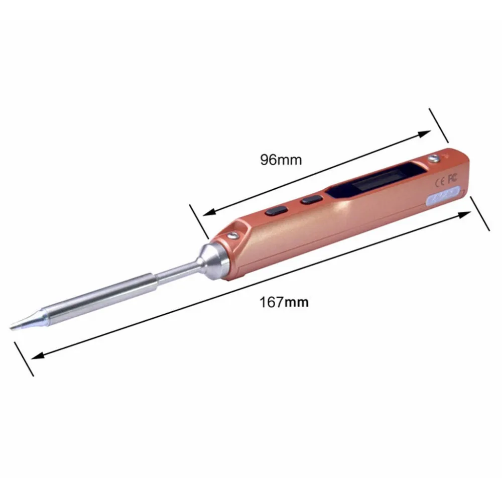 Intelligent Programmable Pocket-size Smart Mini Portable Soldering Iron with B2 and I Tips
Intelligent Programmable Pocket-size Smart Mini Portable Soldering Iron with B2 and I Tips