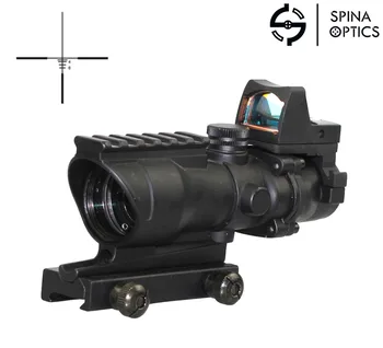SPINA OPTICS Tactical RifleScope Acog 4x32 Red Green Illumination Red Dot with Markings For Shooting Rifle
SPINA OPTICS Tactical RifleScope Acog 4x32 Red Green Illumination Red Dot with Markings For Shooting Rifle