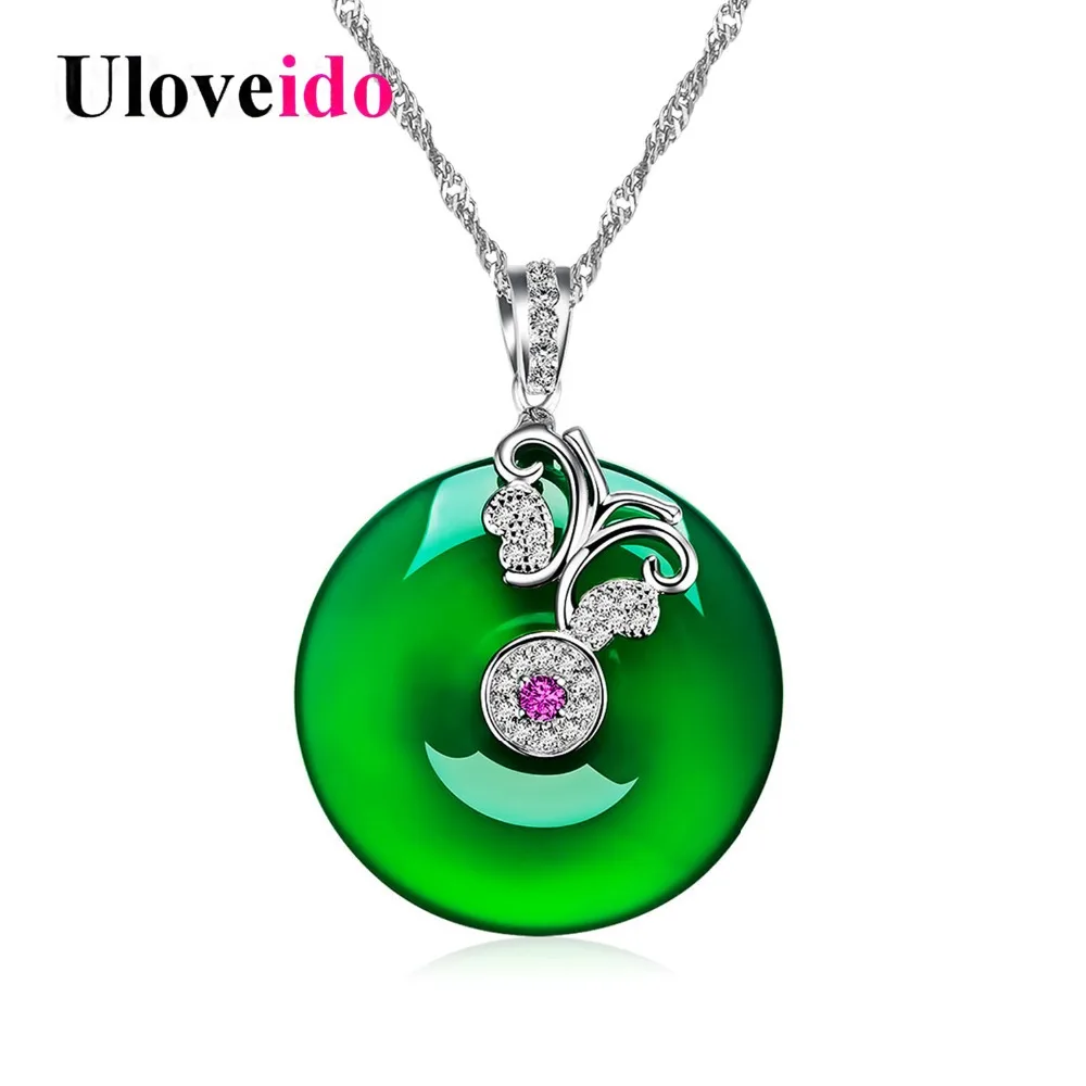 Uloveido Green Crystal Necklaces & Pendants Butterfly Pendant Blessing Necklace Women Jewelry Christamas Gift Suspension DN457
Uloveido Green Crystal Necklaces & Pendants Butterfly Pendant Blessing Necklace Women Jewelry Christamas Gift Suspension DN457