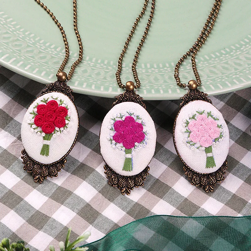 Necklace Earring Embroidery Kits,Needlework Flower DIY Cross Stitch Sets with Hoop Handmade Swing Craft Creative Gift Unfinished
Necklace Earring Embroidery Kits,Needlework Flower DIY Cross Stitch Sets with Hoop Handmade Swing Craft Creative Gift Unfinished