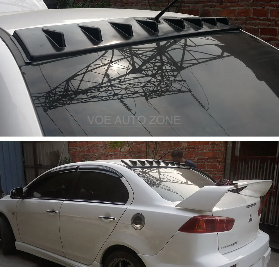 Lancer Evolution Evo 10 Pp Plastic Unpainted Primer Shark Fin Roof Spoiler For Mitsubishi Lancer Evolution Evo 10 2008 2015 Roof Spoiler Evo 10shark Fin Spoiler Aliexpress