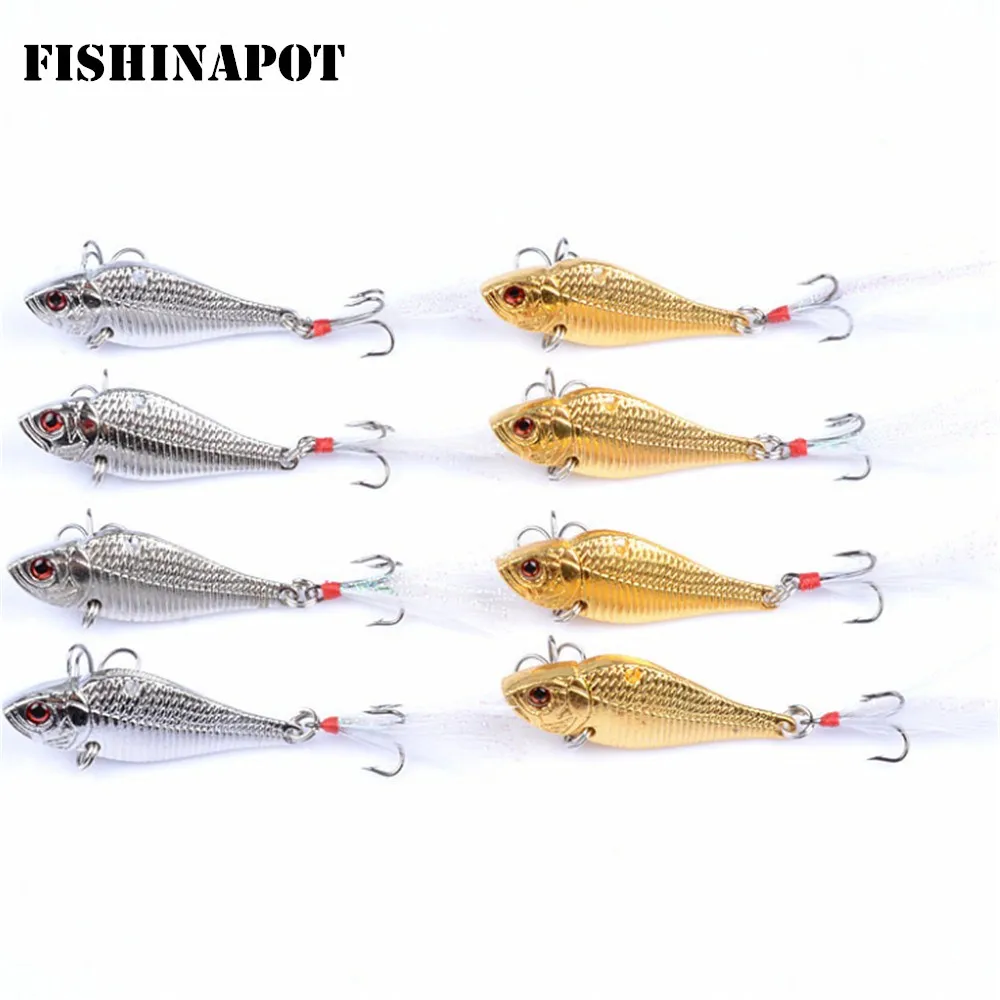 1pcs Metal Gold Sliver VIB Fishing Lure 14.5g/ 5cm Spoon Lure Hard Bait Hooks Fishing VIB Baits Fishing Tackle with Feather
1pcs Metal Gold Sliver VIB Fishing Lure 14.5g/ 5cm Spoon Lure Hard Bait Hooks Fishing VIB Baits Fishing Tackle with Feather