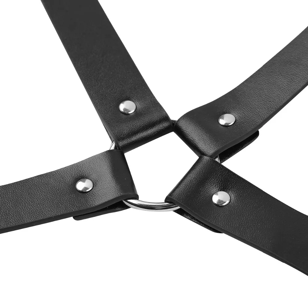 Cosplay&ware Yizyif Harness Men Body Bondage Fetish Adjustable Pu Leather X Back Chest Suspenders Belt Buckle Metal O-rings 17 Cosplay&ware Yizyif Harness Men Body Bondage Fetish Adjustable Pu Leather X Back Chest Suspenders Belt Buckle Metal O-rings -Zentai shop online HTB10h00XhrvK1RjSszeq6yObFXaA.jpg