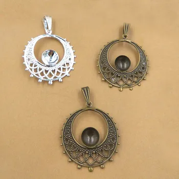 Multi-color Retro Filigree Flower with 8mm Circle Bezel Resin Cabochons Connectors Links Findings DIY Pendant Making
Multi-color Retro Filigree Flower with 8mm Circle Bezel Resin Cabochons Connectors Links Findings DIY Pendant Making