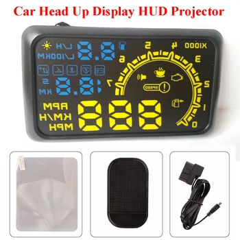 ActiSafety 4C 5.5" Car Head up Display OBD2 Windshield Projector Self-adaptive Car Fuel Parameter Display Speeding Warning HUD
ActiSafety 4C 5.5" Car Head up Display OBD2 Windshield Projector Self-adaptive Car Fuel Parameter Display Speeding Warning HUD