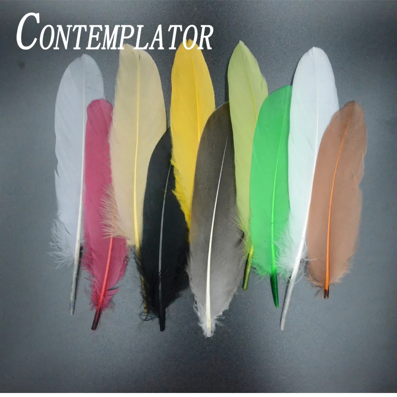 CONTEMPLATOR 50pcs Goose Shoulder feathers for salmon flies wing 10colors fly tying feather married wings on traditional wet fly
CONTEMPLATOR 50pcs Goose Shoulder feathers for salmon flies wing 10colors fly tying feather married wings on traditional wet fly