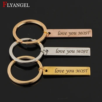 Fashion DIY Hand Stamped Love you MOST Jewelry Lovers' Keyring Stainless Steel Keychain Gift For Couples Men Women Best Friends
Fashion DIY Hand Stamped Love you MOST Jewelry Lovers' Keyring Stainless Steel Keychain Gift For Couples Men Women Best Friends