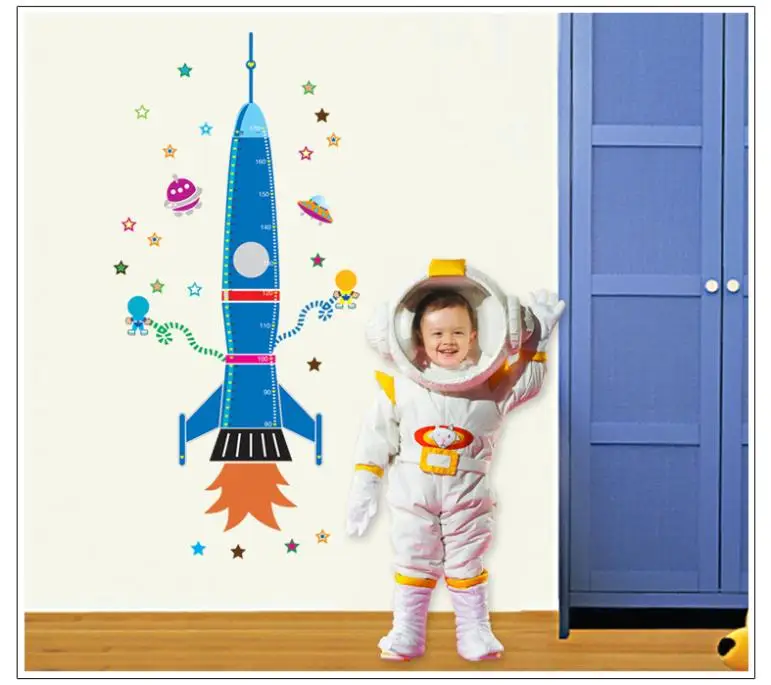 58*160CM Rocket height wall sticker for kids room Growth Chart Height Measure For Children Removable PVC Wall Decals ZYPA-9028
58*160CM Rocket height wall sticker for kids room Growth Chart Height Measure For Children Removable PVC Wall Decals ZYPA-9028