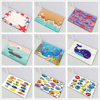 60*40 Kids Ocean Beach Fish Starfish Door Floor Bath Mats Memory Foam Animal Anti Slip Soft Rug for Bedroom Toilet Kitchen Home
60*40 Kids Ocean Beach Fish Starfish Door Floor Bath Mats Memory Foam Animal Anti Slip Soft Rug for Bedroom Toilet Kitchen Home