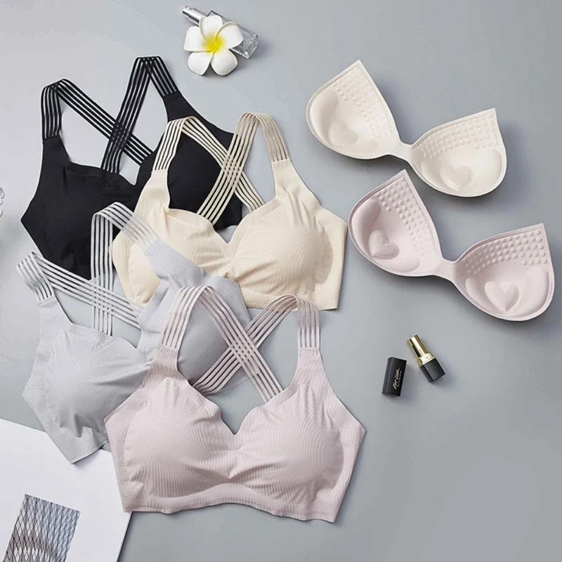 2019 Women Bras Wireless Fitness Underwear Seamless Beauty Back Push Up Bras Cross Back Straps Female Brassieres
2019 Women Bras Wireless Fitness Underwear Seamless Beauty Back Push Up Bras Cross Back Straps Female Brassieres