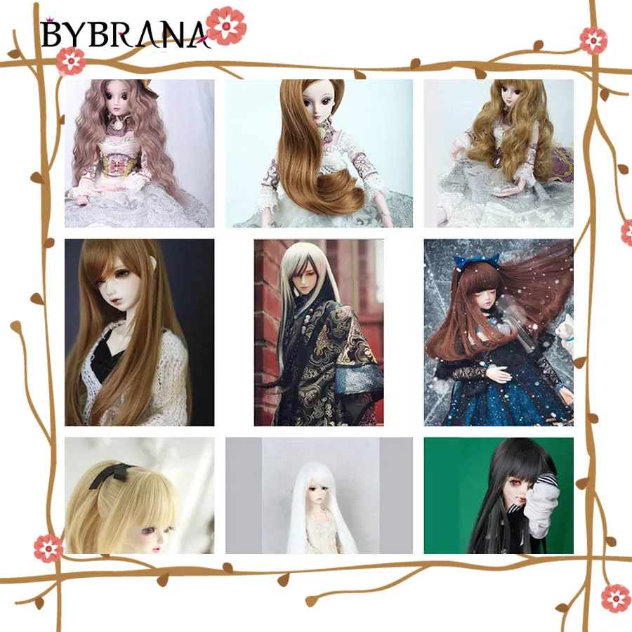 Bybrana BJD Wig 1/3 1/4 Long Black Straight Bangs Wigs High Temperature Fiber for doll
Bybrana BJD Wig 1/3 1/4 Long Black Straight Bangs Wigs High Temperature Fiber for doll