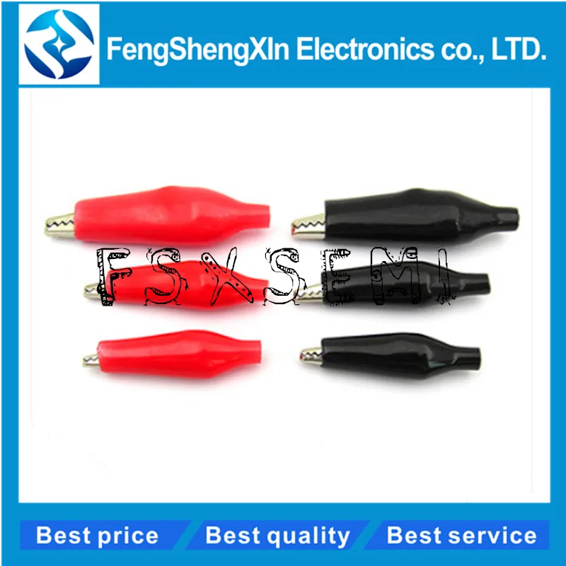 20pcs/lot 28/35/45MM Metal Alligator Clip G98 Crocodile Electrical Clamp Testing Probe Meter Black Red with Plastic Boot
20pcs/lot 28/35/45MM Metal Alligator Clip G98 Crocodile Electrical Clamp Testing Probe Meter Black Red with Plastic Boot