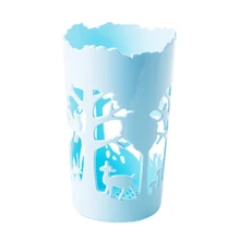 1 x בפלאש צעצוע עט מיכל מברשת סיר עגול חלול החוצה צבי צינורי Penrack עיפרון אגרטל עט מיכל 9*7.5*14.8(China)