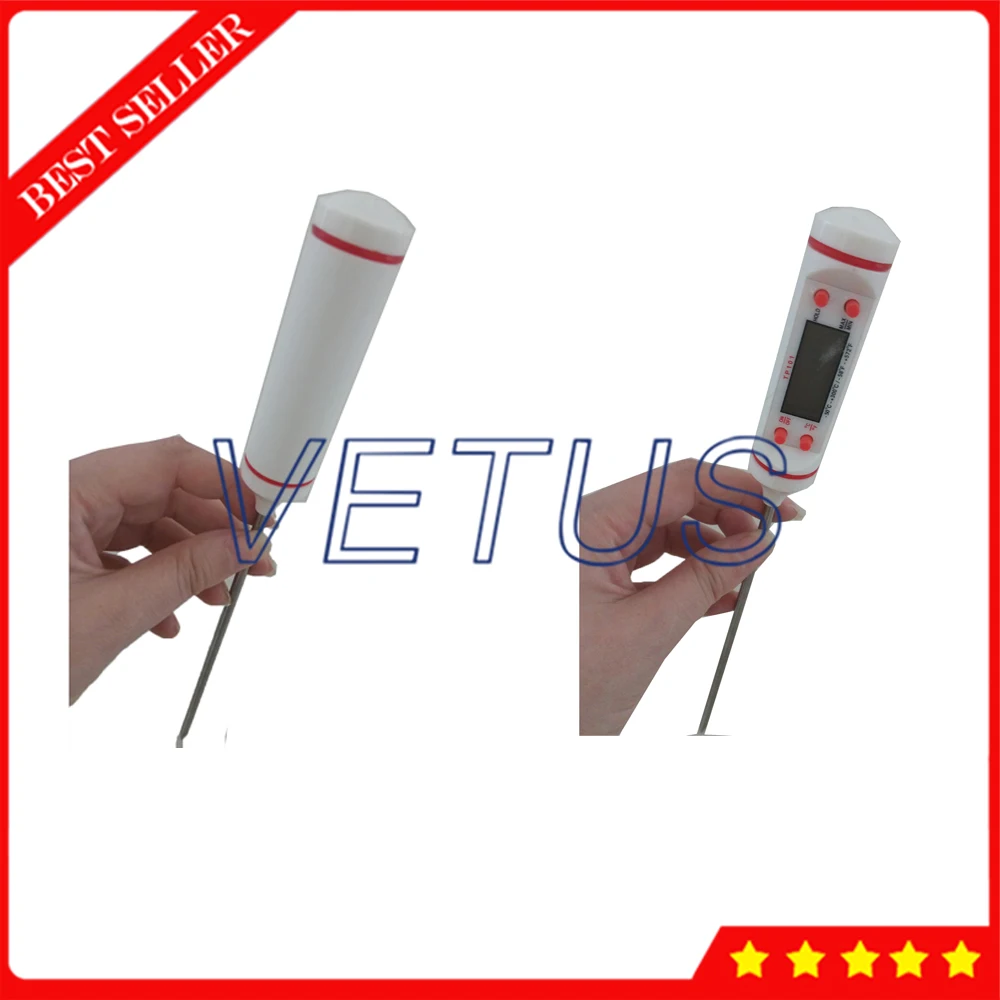 TP101 Digital Handheld Thermometer Meat Cooking BBQ Food Water Milk Oil Liquid Thermometer - 50'C to 300'C Temperature Range
TP101 Digital Handheld Thermometer Meat Cooking BBQ Food Water Milk Oil Liquid Thermometer - 50'C to 300'C Temperature Range