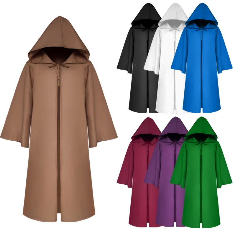 Halloween Death wizard Cloak Cosplay Costume Monk Hooded Robes Cloak Cape Friar Medieval Renaissance Priest kids adult
Halloween Death wizard Cloak Cosplay Costume Monk Hooded Robes Cloak Cape Friar Medieval Renaissance Priest kids adult