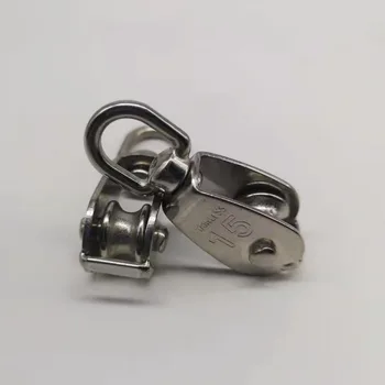 1pcs M15 Stainless Steel 304 Single Pulley Block Chain Traction Wheel Swivel Lifting Rope
1pcs M15 Stainless Steel 304 Single Pulley Block Chain Traction Wheel Swivel Lifting Rope