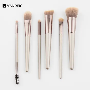 6pcs Champagne Makeup Brushes Set Foundation Powder Eyeshadow Contour Concealer Blush Comestic Brush Kit Beauty Make Up Tool
6pcs Champagne Makeup Brushes Set Foundation Powder Eyeshadow Contour Concealer Blush Comestic Brush Kit Beauty Make Up Tool