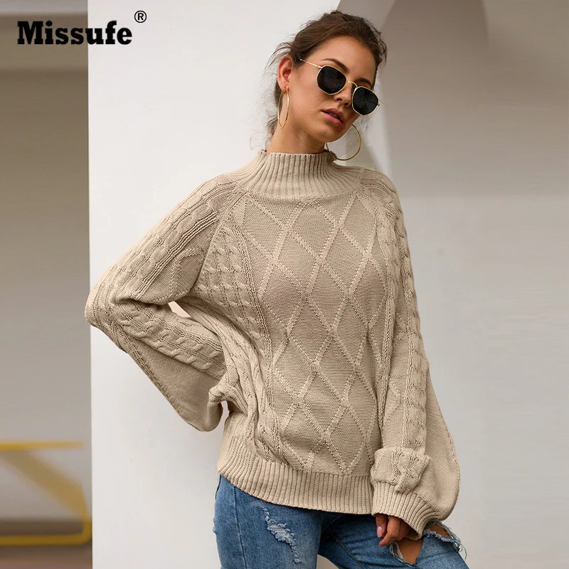 Missufe Sexy Turtleneck Knitted Sweaters Lantern Sleeve Loose Jumpers Autumn WInter Chic Pullovers Sweaters Vintage Warm Tops
Missufe Sexy Turtleneck Knitted Sweaters Lantern Sleeve Loose Jumpers Autumn WInter Chic Pullovers Sweaters Vintage Warm Tops