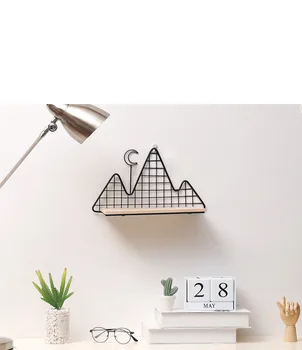 1PC Moon Iron Art Storage Rack Nordic Style Bedroom Living Room Solid Wood Wall Hanging Home Decoration Storage Shelf JL 251
1PC Moon Iron Art Storage Rack Nordic Style Bedroom Living Room Solid Wood Wall Hanging Home Decoration Storage Shelf JL 251