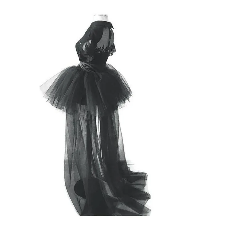 New Trendy Black See Thru Long Tulle Skirts Women Tiered Zipper Custom Made Sexy A-line Bridal Tutu Skirt Zipper Maxi Tutu Saias 
New Trendy Black See Thru Long Tulle Skirts Women Tiered Zipper Custom Made Sexy A-line Bridal Tutu Skirt Zipper Maxi Tutu Saias