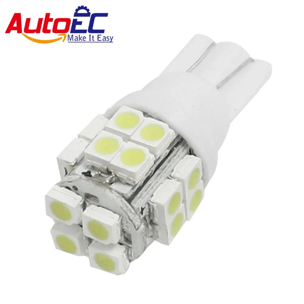 AutoEC 10x T10 194 168 W5W 20smd 1210 3528 LED Auto Car Marker Lamps Side Wedge License Plate Light Bulbs White DC12V #LB66
AutoEC 10x T10 194 168 W5W 20smd 1210 3528 LED Auto Car Marker Lamps Side Wedge License Plate Light Bulbs White DC12V #LB66
