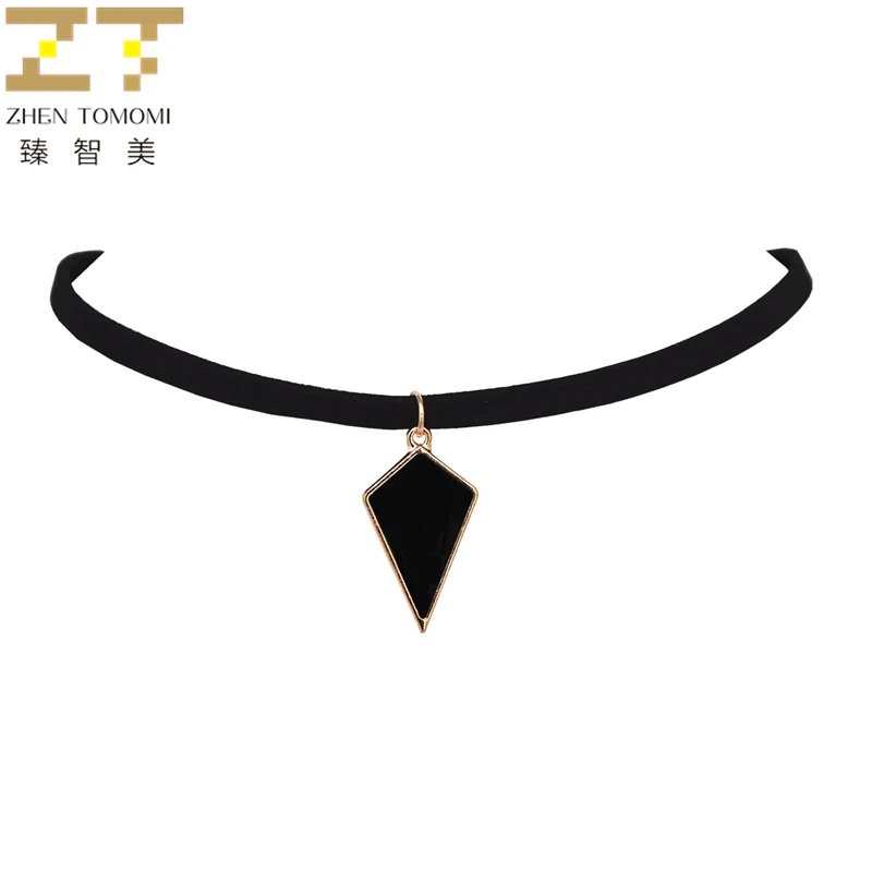 2018 New Arrivals Fashion Bijoux Collares Collier geometric Lozenge Pendants Black Velvet Leather Chokers Necklaces For Women
2018 New Arrivals Fashion Bijoux Collares Collier geometric Lozenge Pendants Black Velvet Leather Chokers Necklaces For Women
