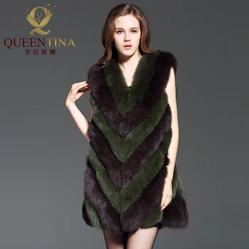 Women Natural Real Fox Fur Vest Autumn Winter Lady Patchwork Strips Gilet Sleeveless Genuine Fur Coat Female Thick Fur Waistcoat
Women Natural Real Fox Fur Vest Autumn Winter Lady Patchwork Strips Gilet Sleeveless Genuine Fur Coat Female Thick Fur Waistcoat