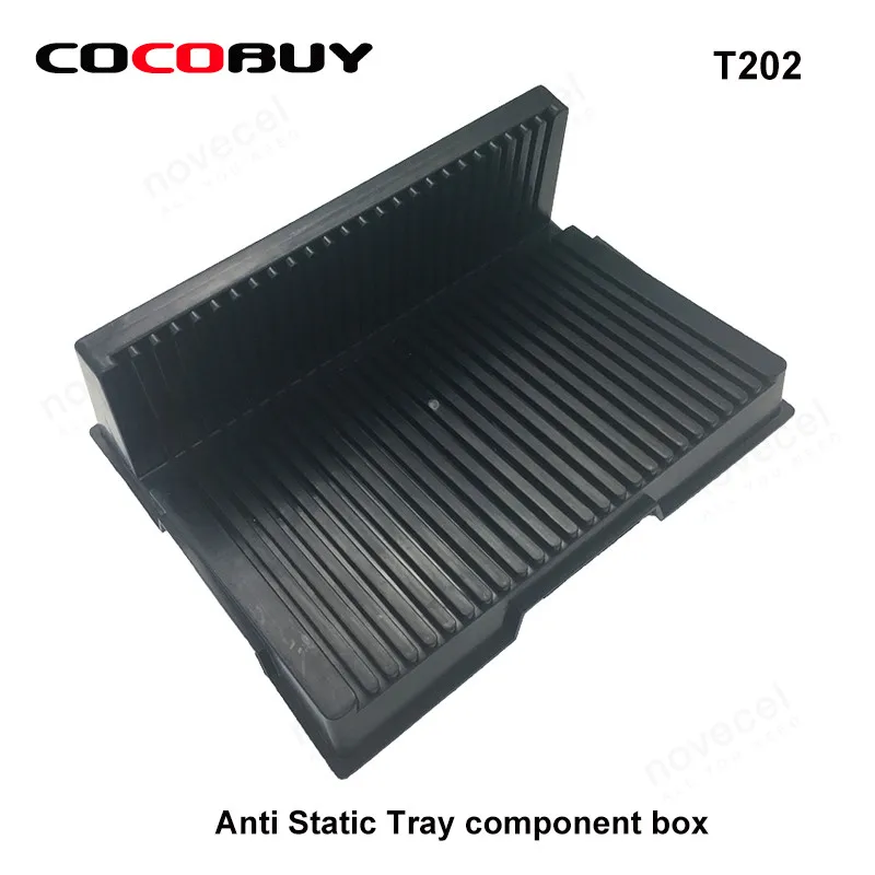Novecel Hot Sell PCB holder Anti Static LCD Tray Holder L Shape slot Anti-static component box for PCB circuit board LCD screen
Novecel Hot Sell PCB holder Anti Static LCD Tray Holder L Shape slot Anti-static component box for PCB circuit board LCD screen