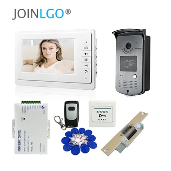 FREE SHIPPING 7" Video Intercom Door Phone Kit 1 Monitor 1 RFID Reader Doorbell Camera + Strike Lock + Remote In Stock Wholesale
FREE SHIPPING 7" Video Intercom Door Phone Kit 1 Monitor 1 RFID Reader Doorbell Camera + Strike Lock + Remote In Stock Wholesale