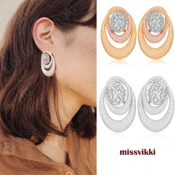 missvikki Luxury Handmade Big Stud Earrings For Women Bridal Wedding Engagement Prom Party Actor Dancer Show Jewelry Lover Gift
missvikki Luxury Handmade Big Stud Earrings For Women Bridal Wedding Engagement Prom Party Actor Dancer Show Jewelry Lover Gift