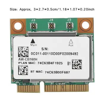 Dual-band 2.4/5.8G wireless network For Broadcom BCM94360HMB Azurewave AW-CB160H 1300Mbps 802.11ac + Bluetooth 4.0 Network Card
Dual-band 2.4/5.8G wireless network For Broadcom BCM94360HMB Azurewave AW-CB160H 1300Mbps 802.11ac + Bluetooth 4.0 Network Card