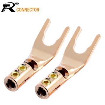 100pcs Pure copper banana plug with double screw locks Excellent smooth gold-plated U/Y type banana connector speaker plug
100pcs Pure copper banana plug with double screw locks Excellent smooth gold-plated U/Y type banana connector speaker plug