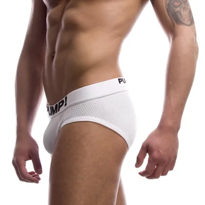 PUMP Brand male underwear sexy gay briefs men jockstrap nylon breathable kincker for men cueca tanga mesh male briefs bikini
PUMP Brand male underwear sexy gay briefs men jockstrap nylon breathable kincker for men cueca tanga mesh male briefs bikini
