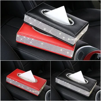 Nile Crystal Diamond Leather Car Tissue Box Holder Rhinestone Auto Armrest Box Block Type Paper Towel Case Covers Car Organizer
Nile Crystal Diamond Leather Car Tissue Box Holder Rhinestone Auto Armrest Box Block Type Paper Towel Case Covers Car Organizer