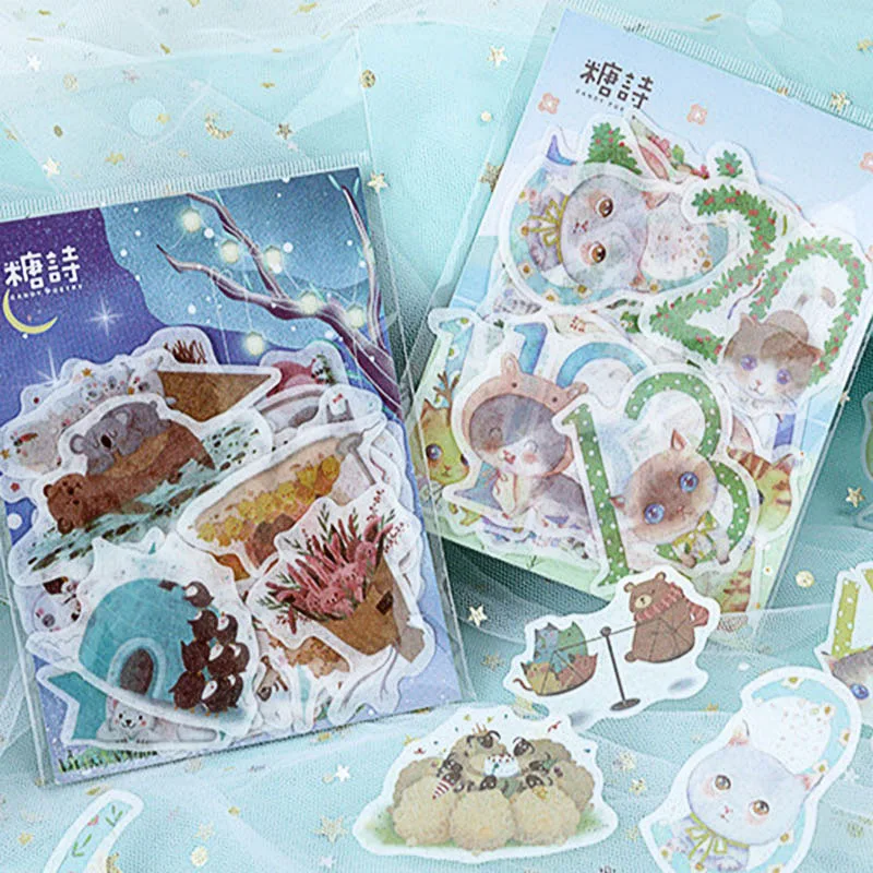 40Pcs Kawaii Animals Stationery Stickers Cute Cat Stickers Adhesive Washi Paper Sticker For Kids DIY Decor Scrapbooking Supplies
40Pcs Kawaii Animals Stationery Stickers Cute Cat Stickers Adhesive Washi Paper Sticker For Kids DIY Decor Scrapbooking Supplies