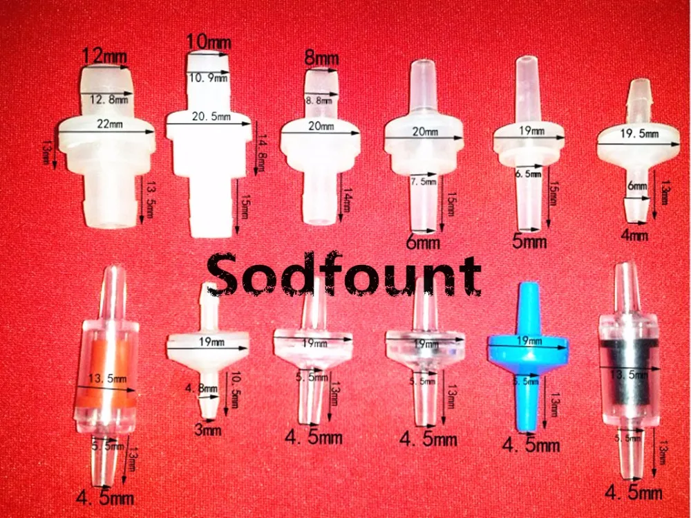 5PCS Plastic anti-ozone oil check valve Water stop With spring, transparent, pressure valve 3/4/4.5/5/6/7/8/12MM
5PCS Plastic anti-ozone oil check valve Water stop With spring, transparent, pressure valve 3/4/4.5/5/6/7/8/12MM