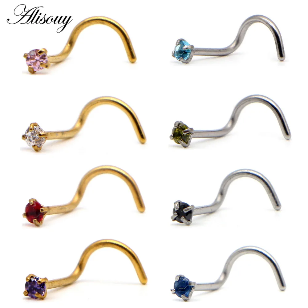 Fashion 2MM Zircon Rhinestone Septum Nose Studs Hooks Bar Pin Nose Rings Body Piercing Stainless Steel Jewelry For body feminino
Fashion 2MM Zircon Rhinestone Septum Nose Studs Hooks Bar Pin Nose Rings Body Piercing Stainless Steel Jewelry For body feminino
