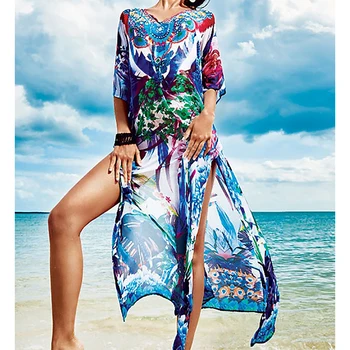 Chiffon Print Beach Cover up Tunique de Plage Pour Femme Swimwear Cover up Tunic Beach Dress Robe Plage Beachwear Pareos
Chiffon Print Beach Cover up Tunique de Plage Pour Femme Swimwear Cover up Tunic Beach Dress Robe Plage Beachwear Pareos