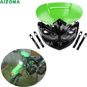 Dual Sport Universal Headlights 12v/20w Motocross Dirt Bike Green Headlamp Fairing Kit For Kawasaki KX KLX KLR KSR 150 250
Dual Sport Universal Headlights 12v/20w Motocross Dirt Bike Green Headlamp Fairing Kit For Kawasaki KX KLX KLR KSR 150 250
